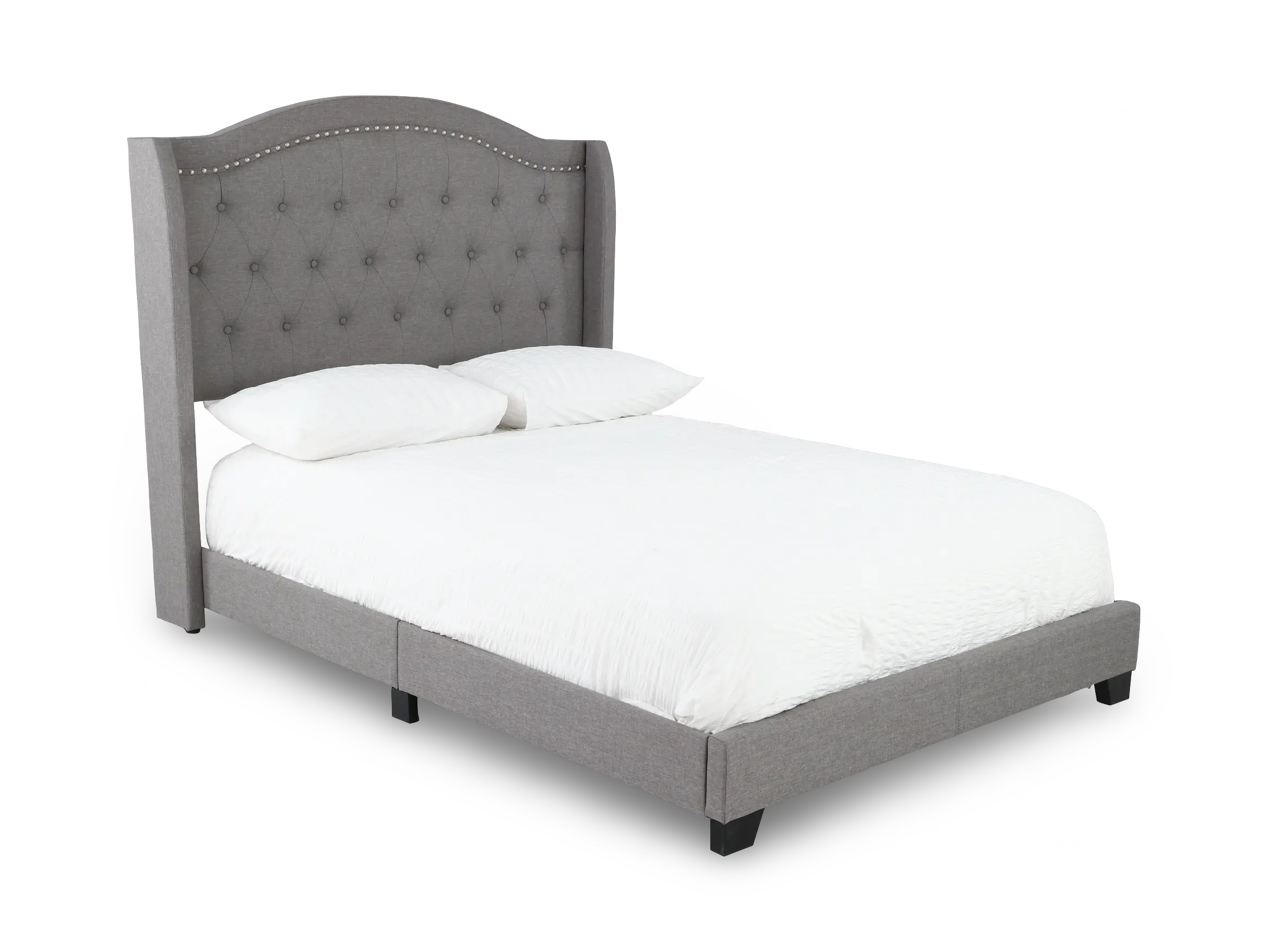 Rhyan Gray Full Upholstered Bed-1