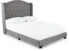 Rhyan Gray Full Upholstered Bed