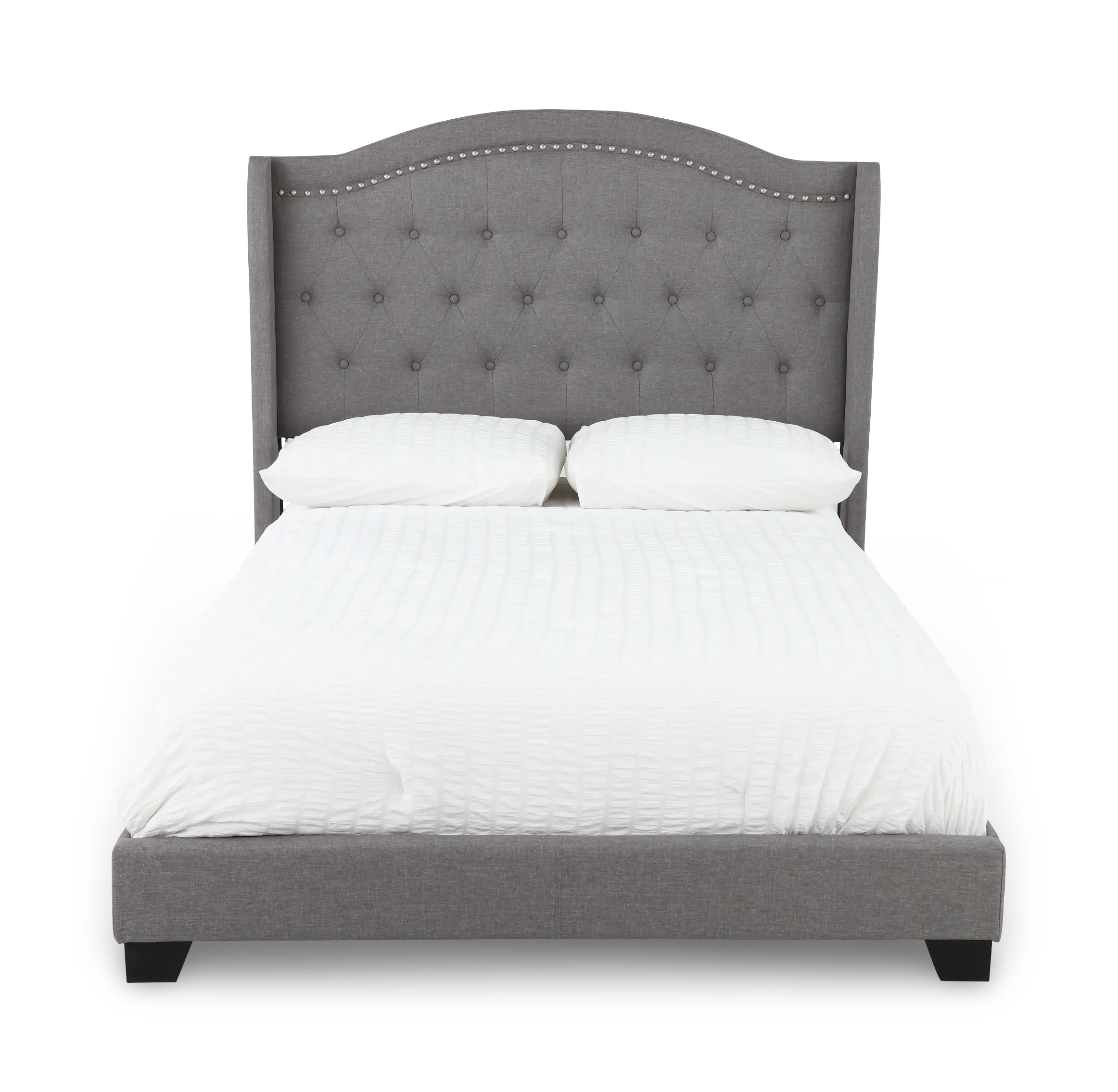 Rhyan Gray Full Upholstered Bed-4