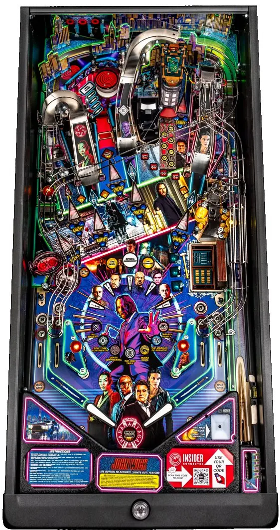 500-55W5-11 Stern John Wick Pro Pinball Machine-4