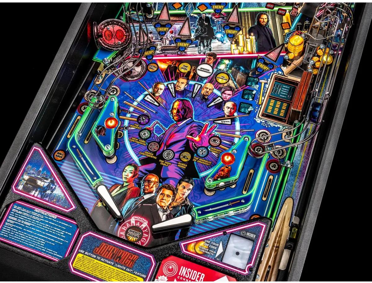 500-55W5-11 Stern John Wick Pro Pinball Machine-5