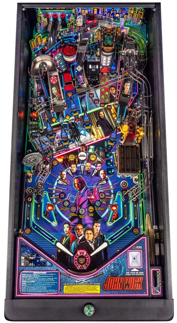 500-55W6-11 Stern John Wick Premium Pinball Machine-5
