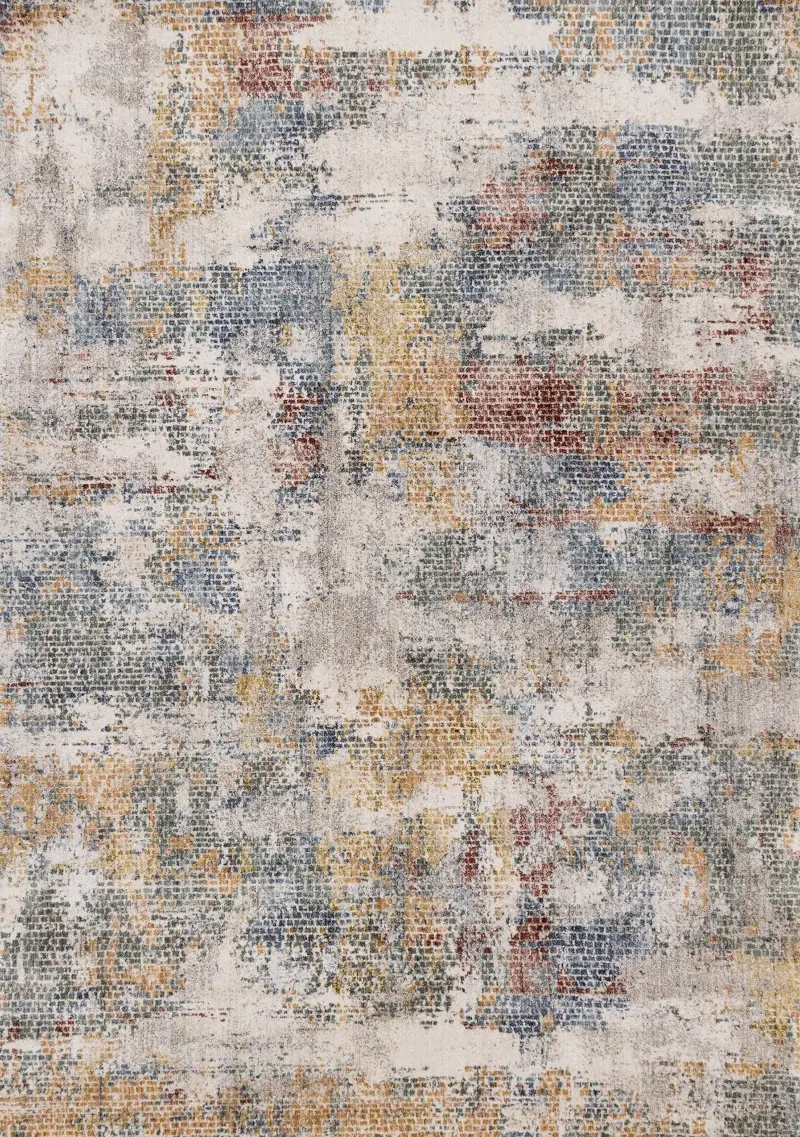 Marisa 8 x 10 Abstract Multicolor Plush Area Rug