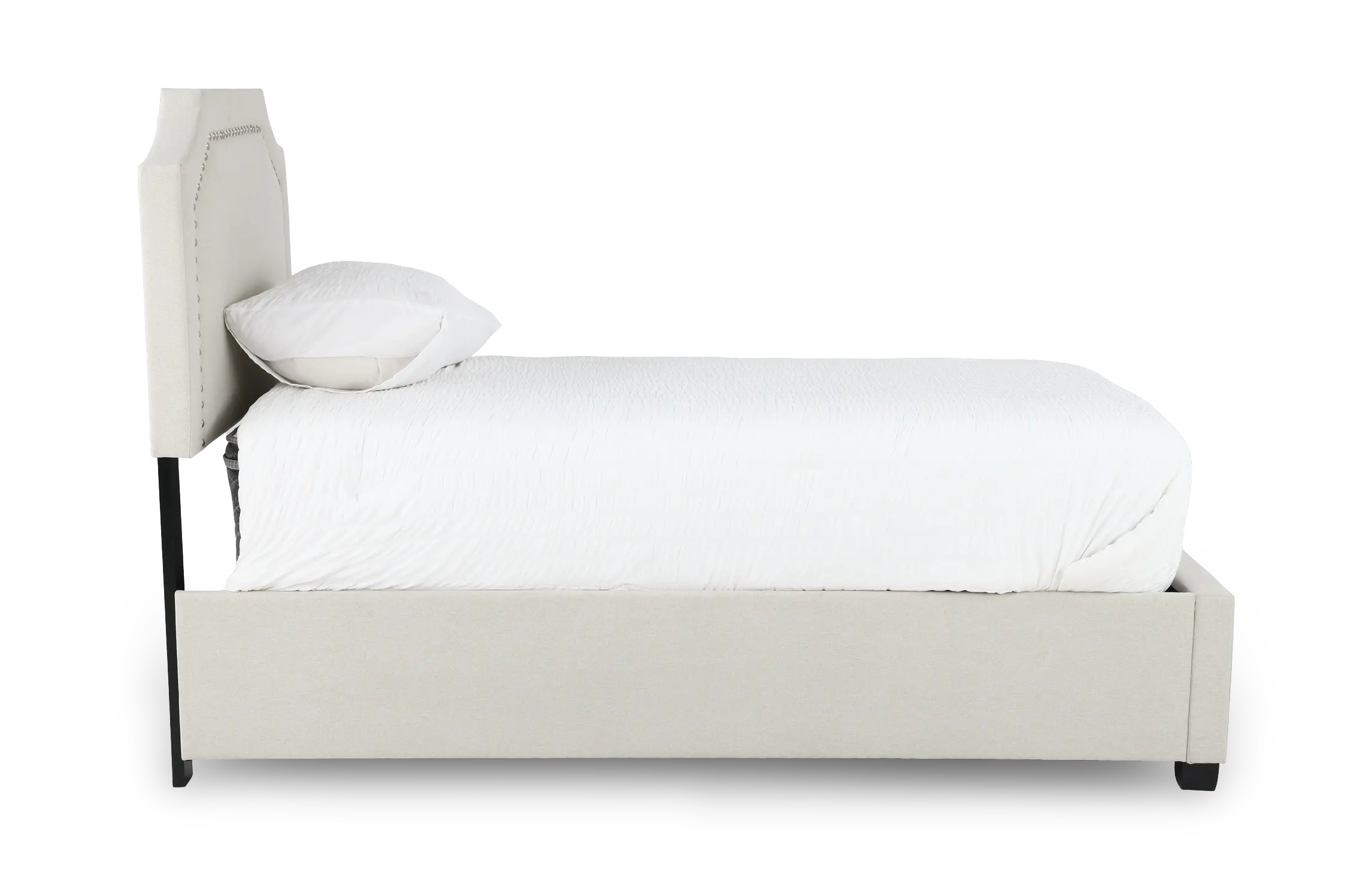 Tropic Beige Twin Upholstered Storage Bed-5