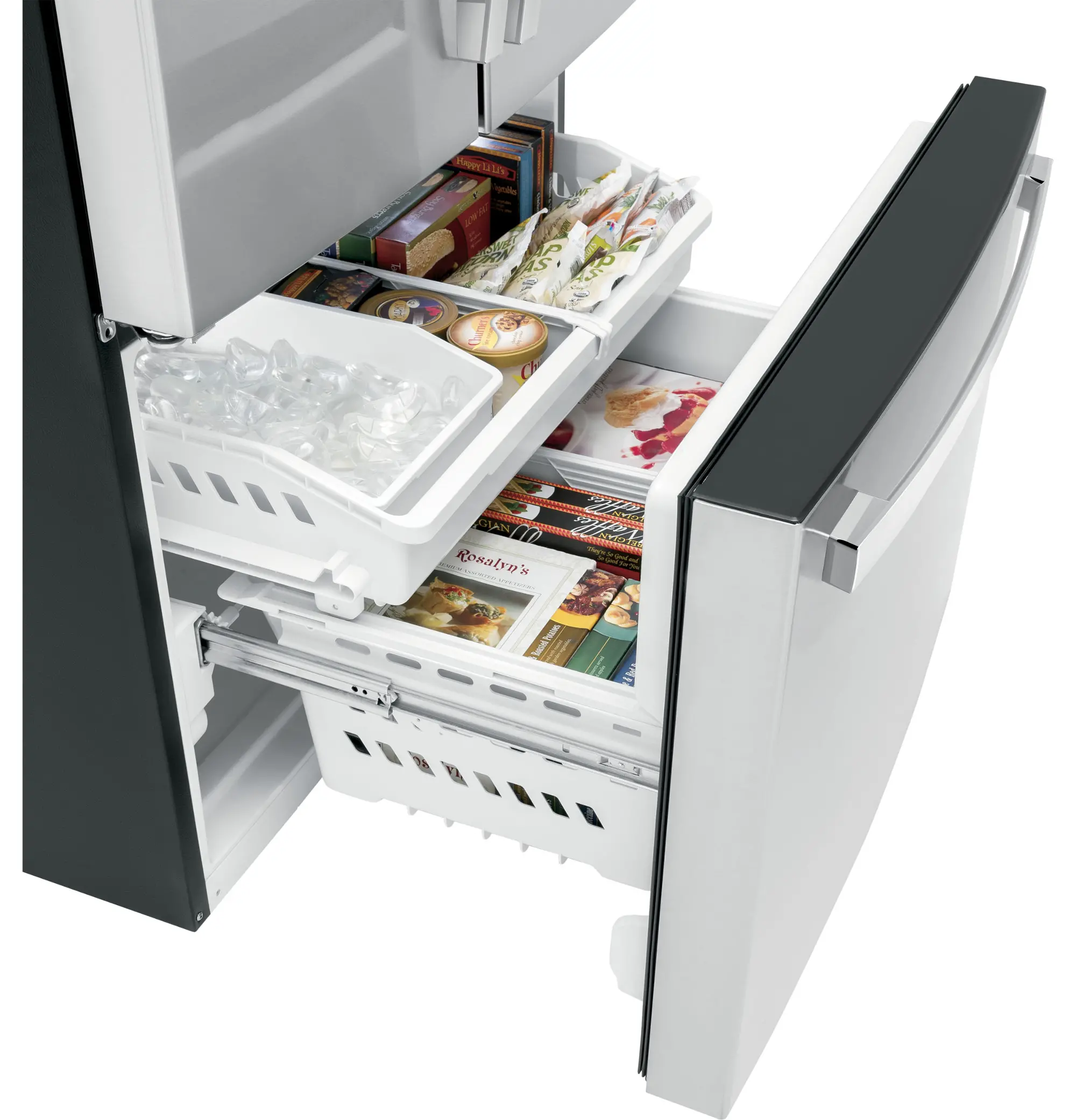 GE 21.9 Cu Ft French Door Refrigerator - Counter Depth Stainless
