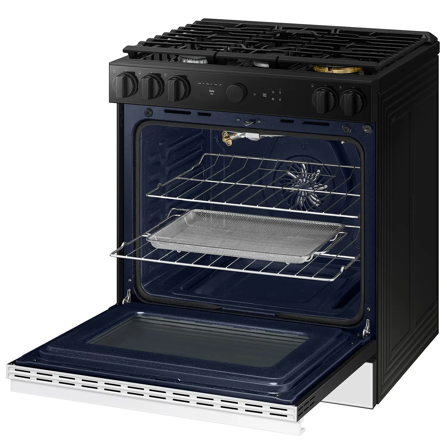 NSG6DB850012 Samsung Bespoke 5-Burner Smart Slide-In Gas Range with Air Sous Vide & Air Fry - White Glass-12