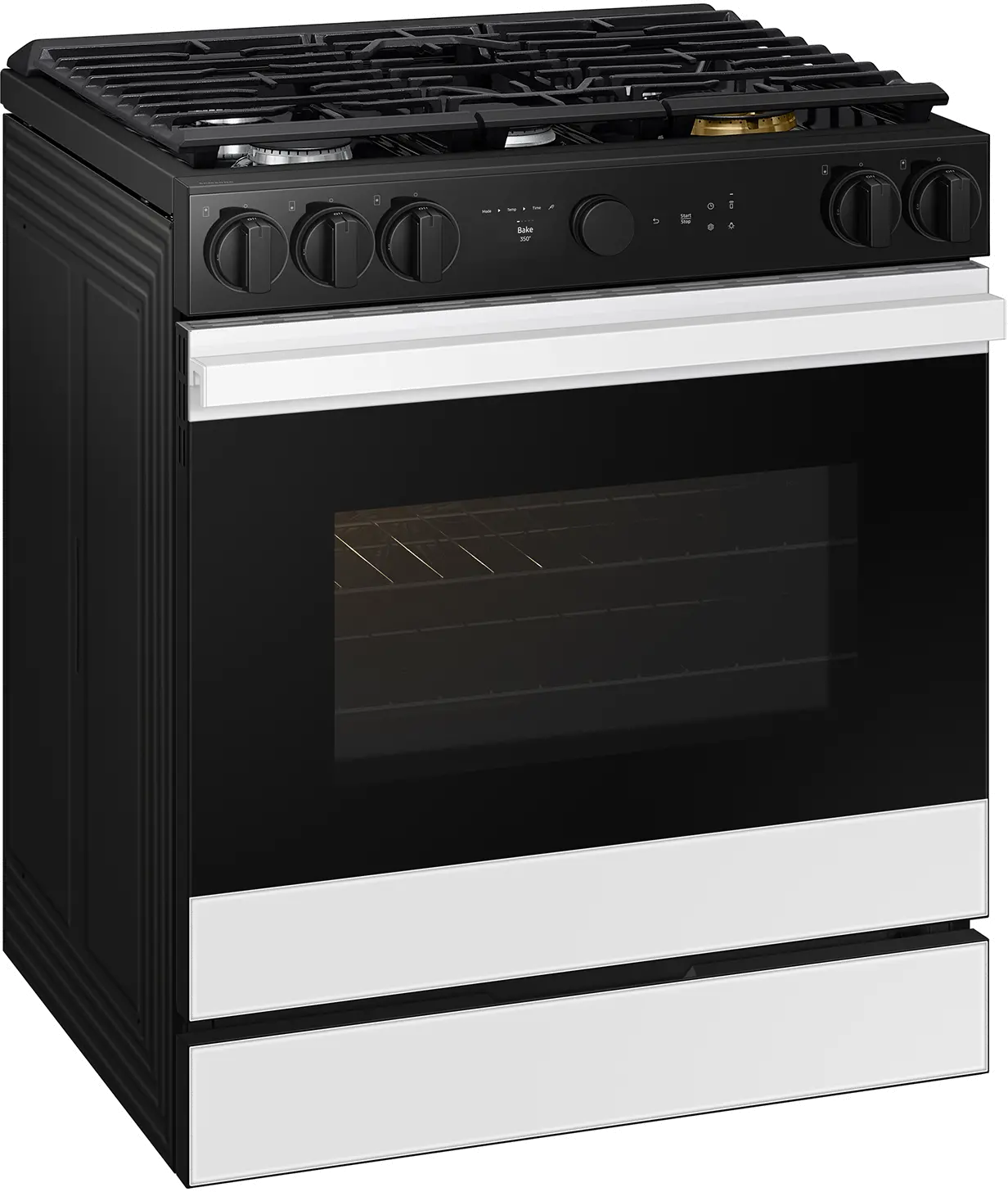 NSG6DB850012 Samsung Bespoke 5-Burner Smart Slide-In Gas Range with Air Sous Vide & Air Fry - White Glass-14