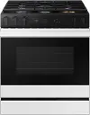 NSG6DB850012 Samsung Bespoke 5-Burner Smart Slide-In Gas Range with Air Sous Vide & Air Fry - White Glass