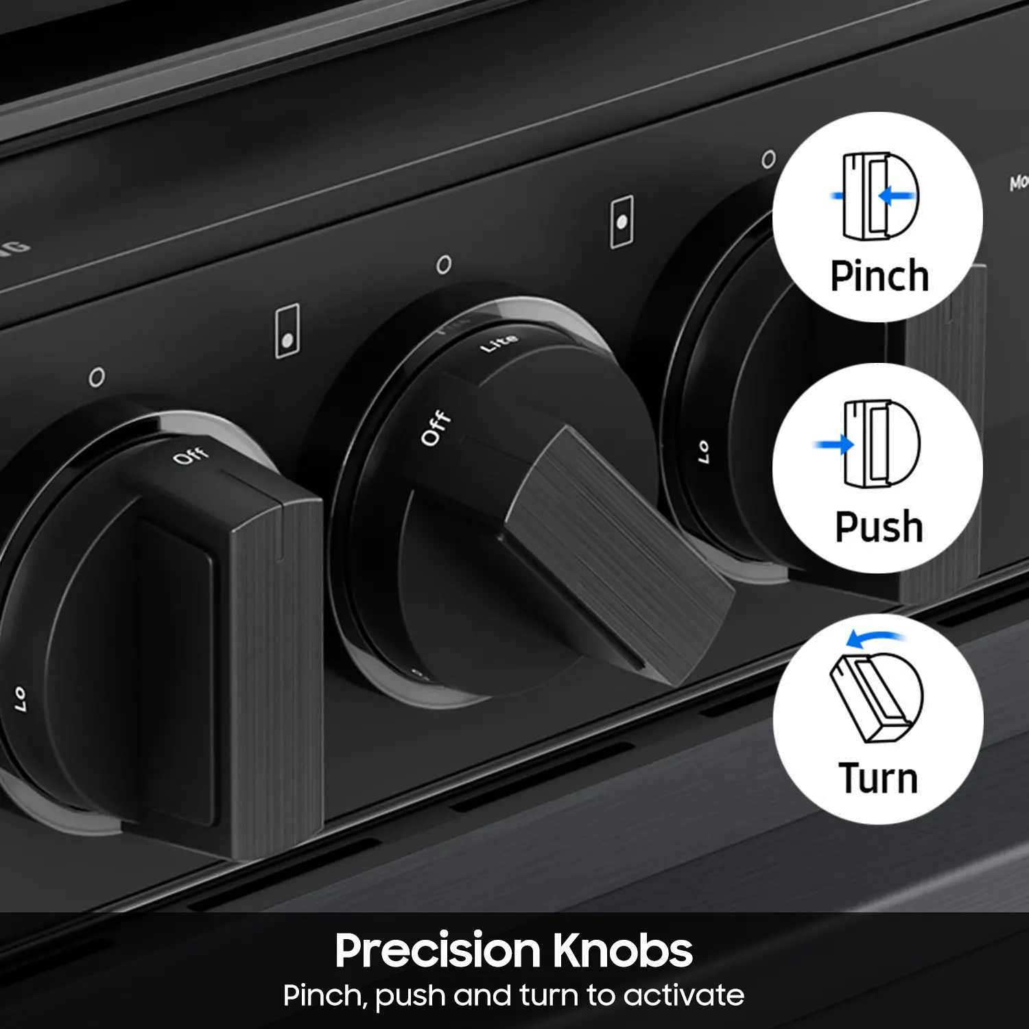NSG6DB850012 Samsung Bespoke 5-Burner Smart Slide-In Gas Range with Air Sous Vide & Air Fry - White Glass-4