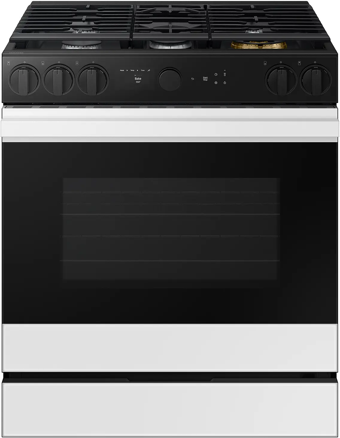 NSG6DB850012 Samsung Bespoke 5-Burner Smart Slide-In Gas Range with Air Sous Vide & Air Fry - White Glass-6