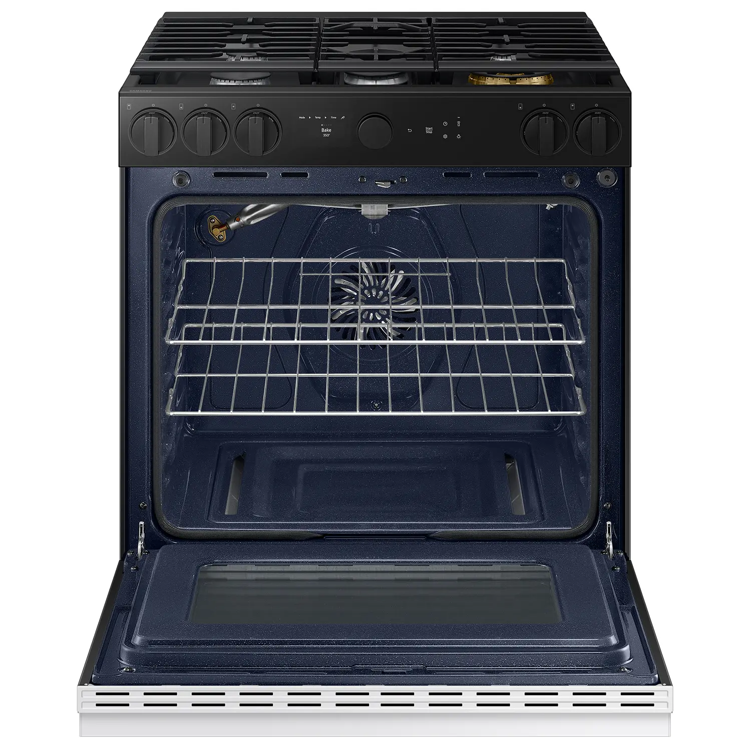 NSG6DB850012 Samsung Bespoke 5-Burner Smart Slide-In Gas Range with Air Sous Vide & Air Fry - White Glass-7
