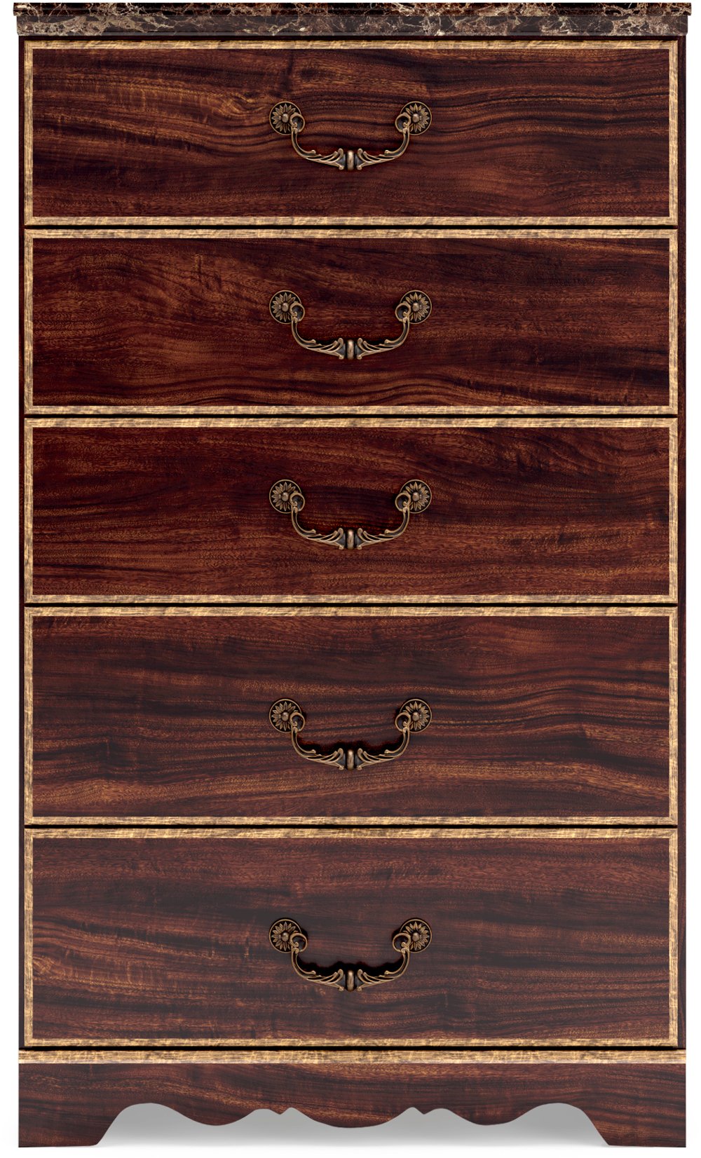 Glosser Cherry Brown Chest of Drawers