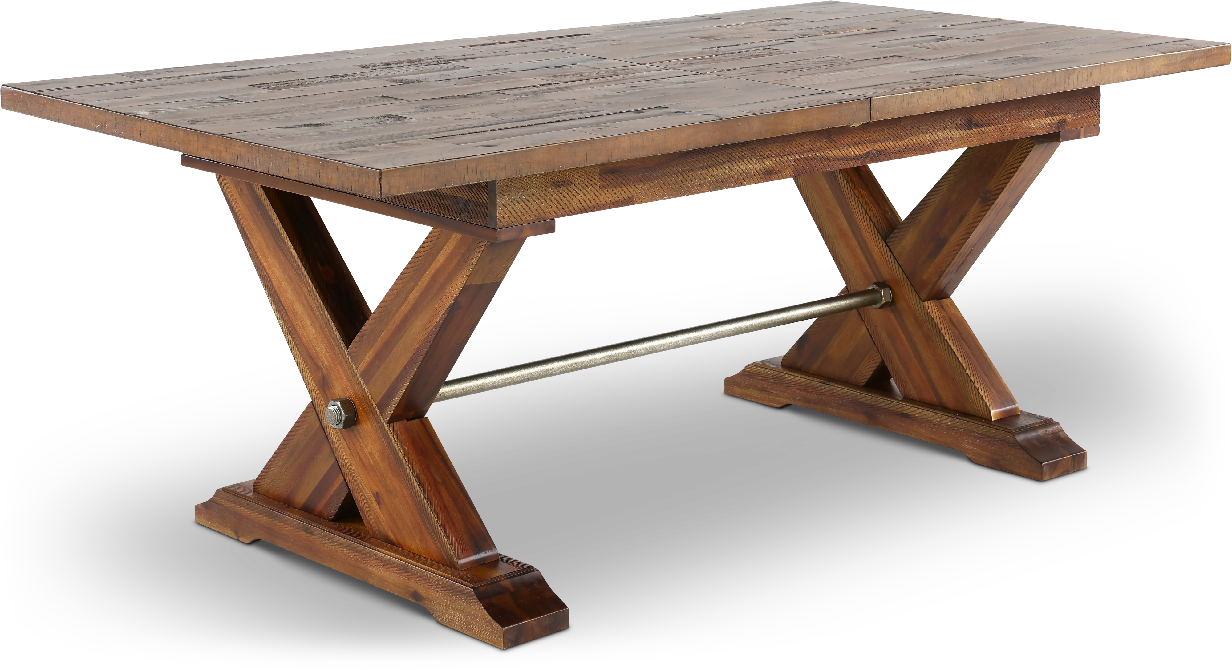 Vineyard Rustic Brown Dining Table-1