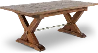 Vineyard Rustic Brown Dining Table