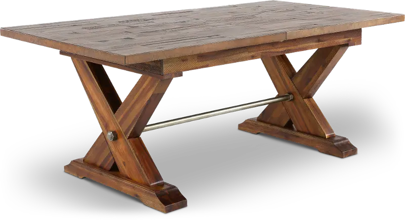 Vineyard Rustic Brown Dining Table