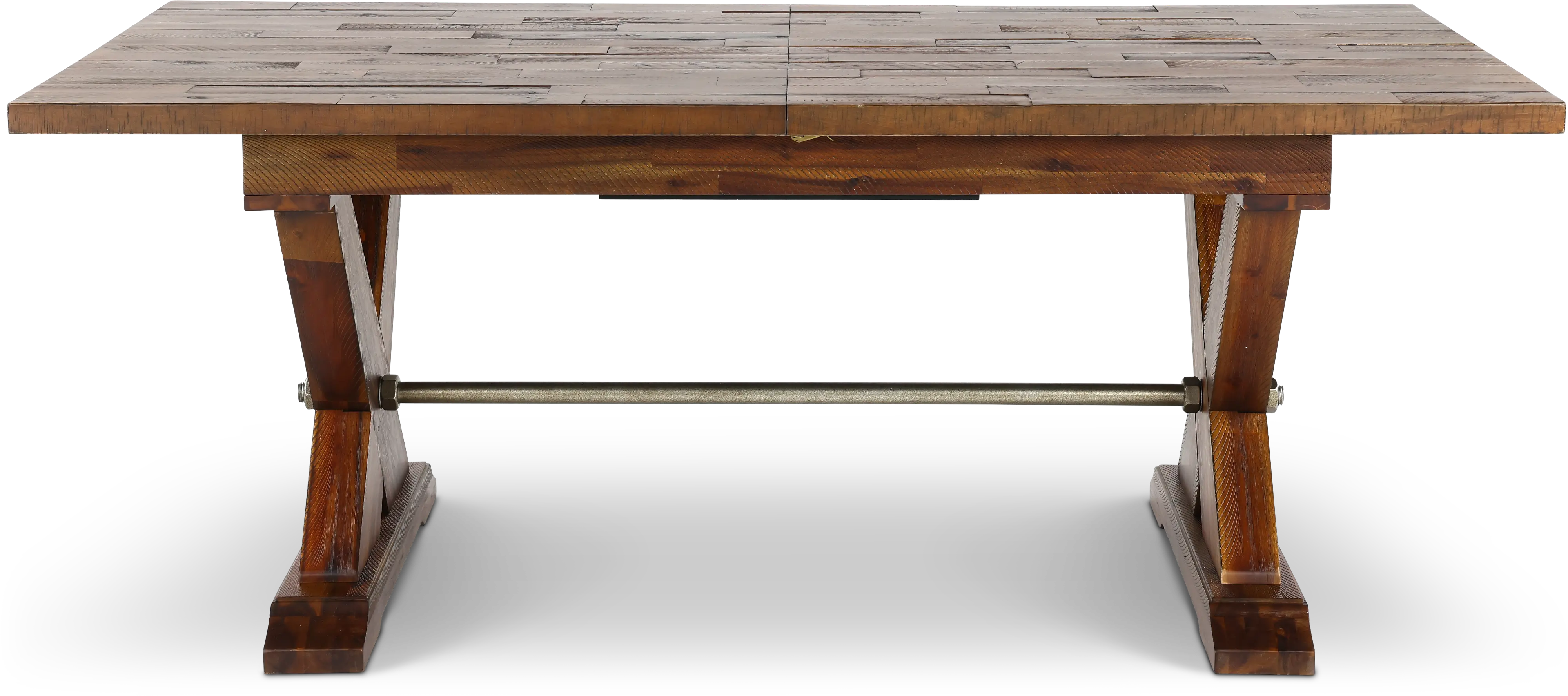 Vineyard Rustic Brown Dining Table-4