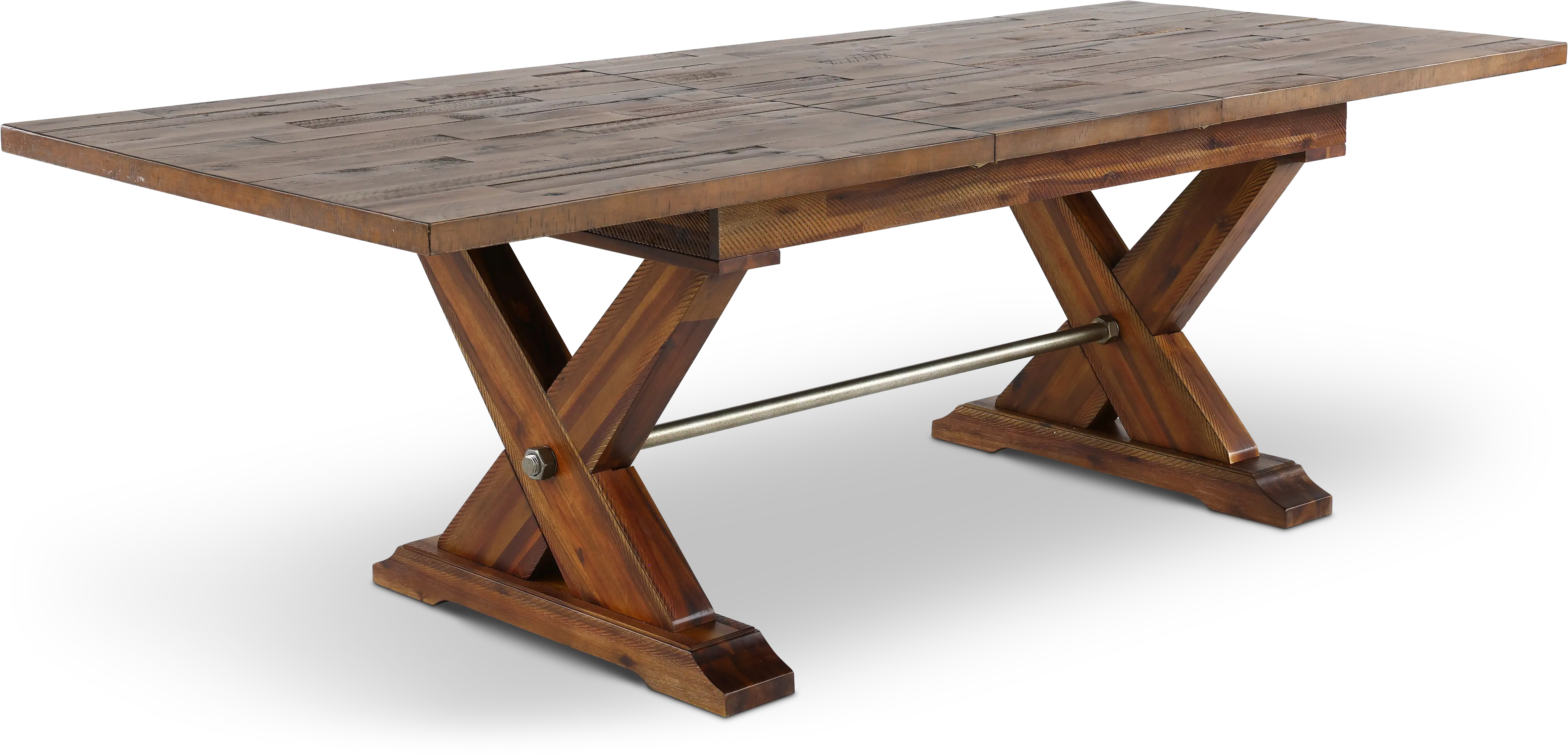Vineyard Rustic Brown Dining Table-6