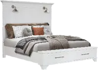 Marina White King Storage Bed