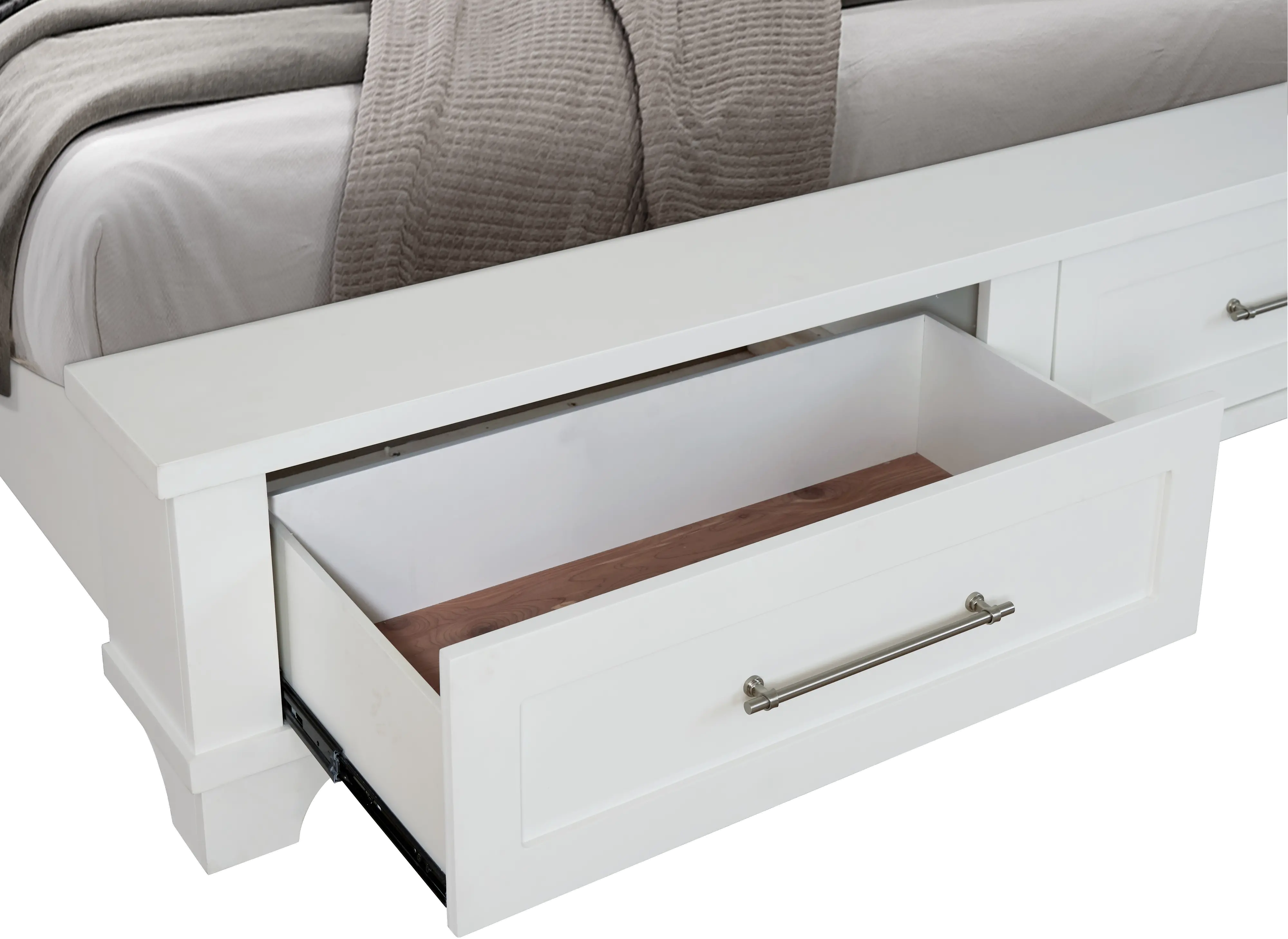 Marina White King Storage Bed-6