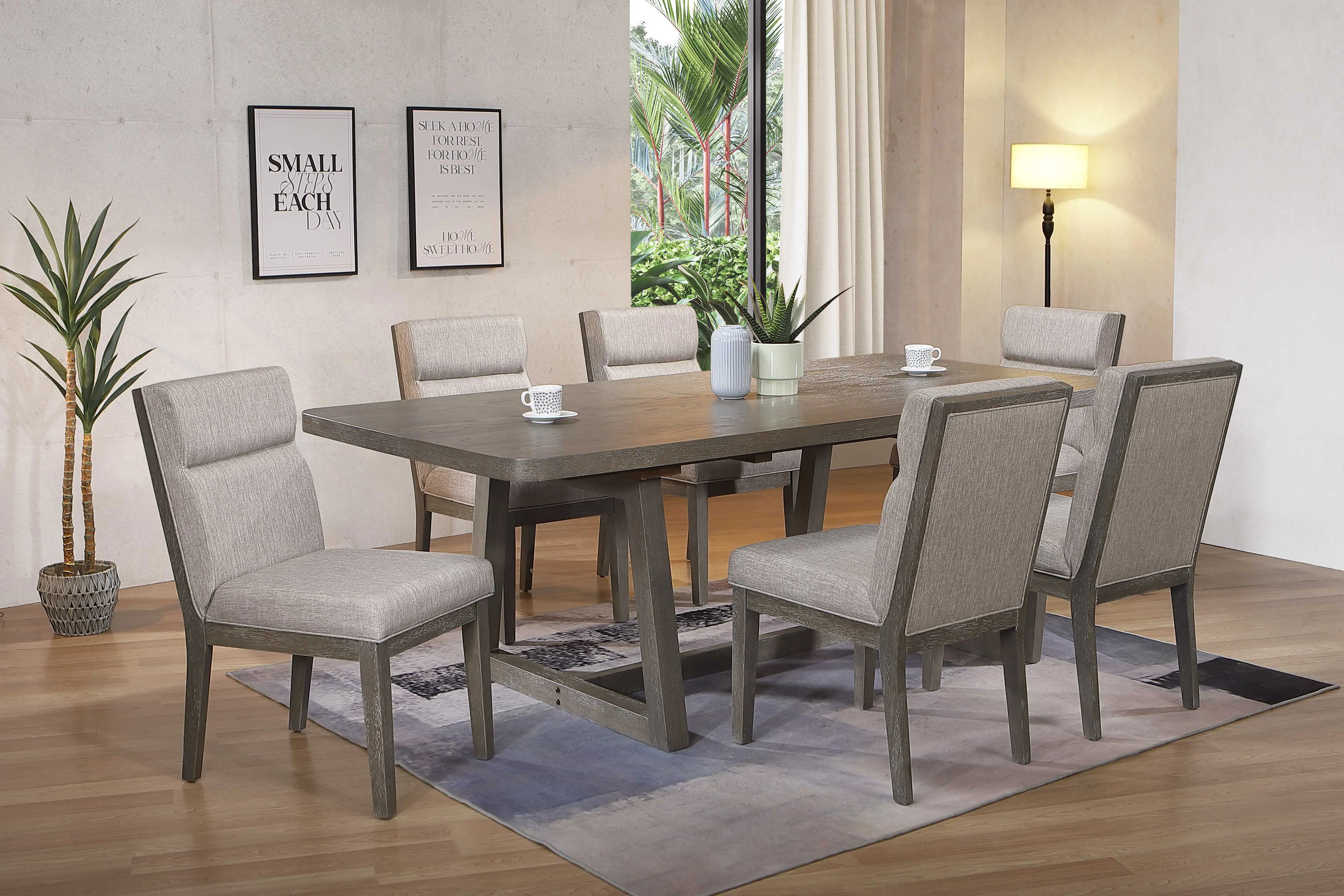 Sanford Gray 5 Piece Dining Set-2