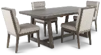 Sanford Gray 5-Piece Dining Set