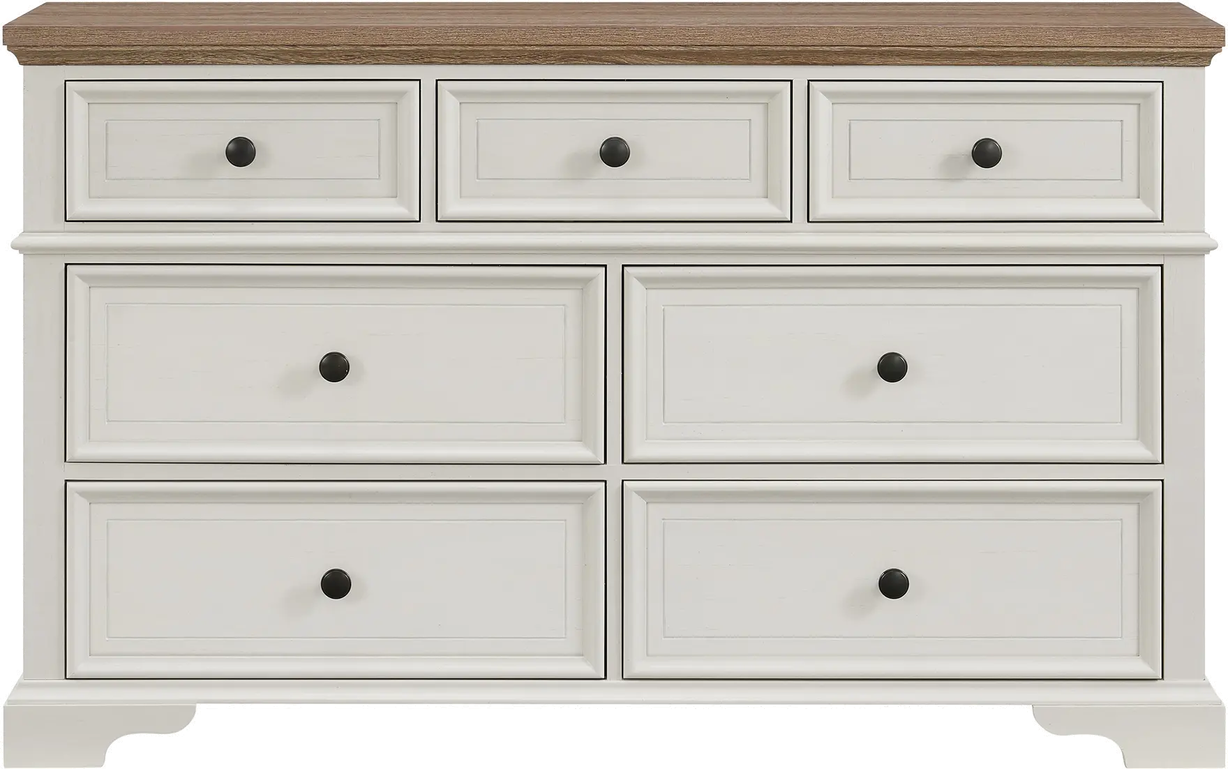 Easton White and Brown Dresser-1