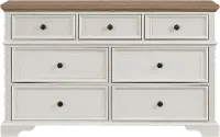 Easton White and Brown Dresser