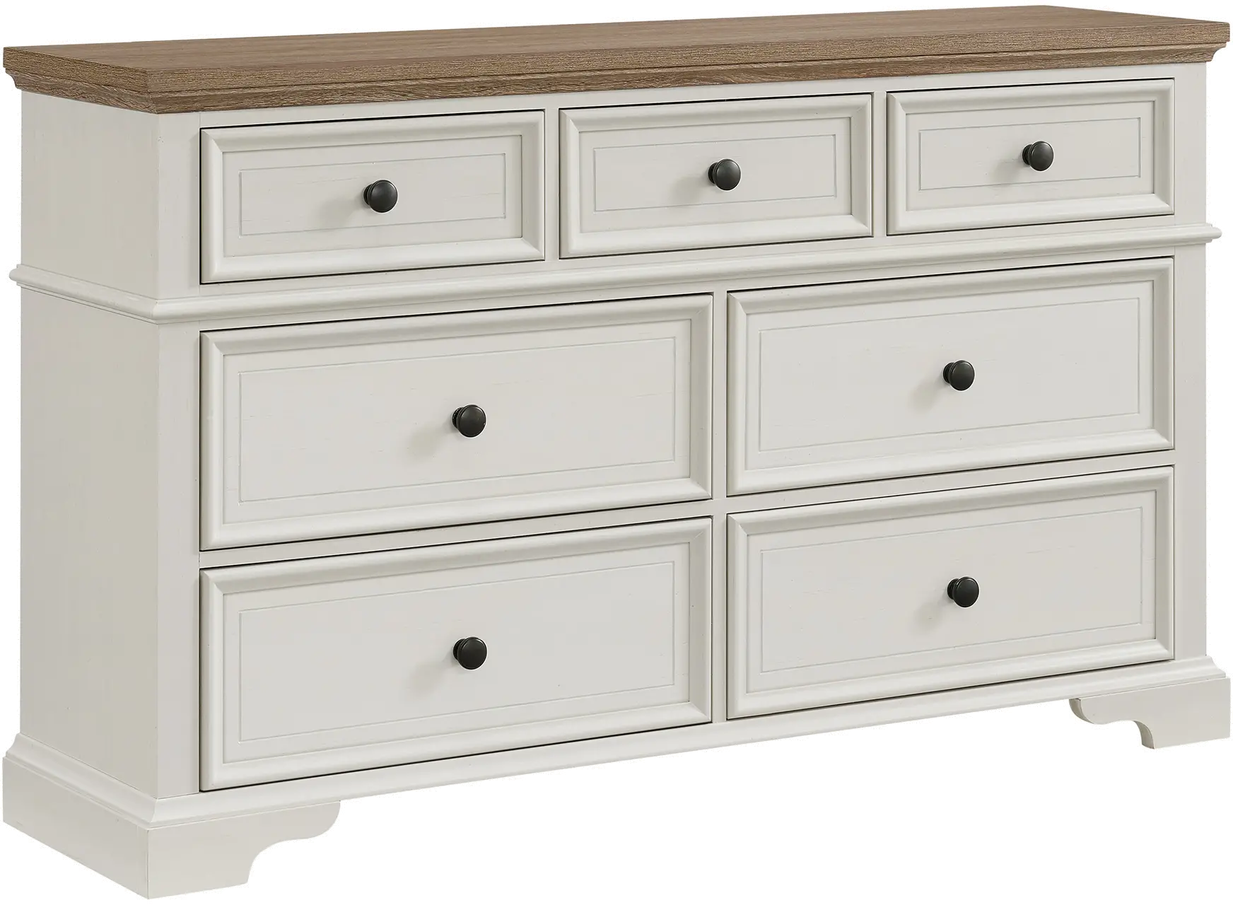 Easton White and Brown Dresser-2