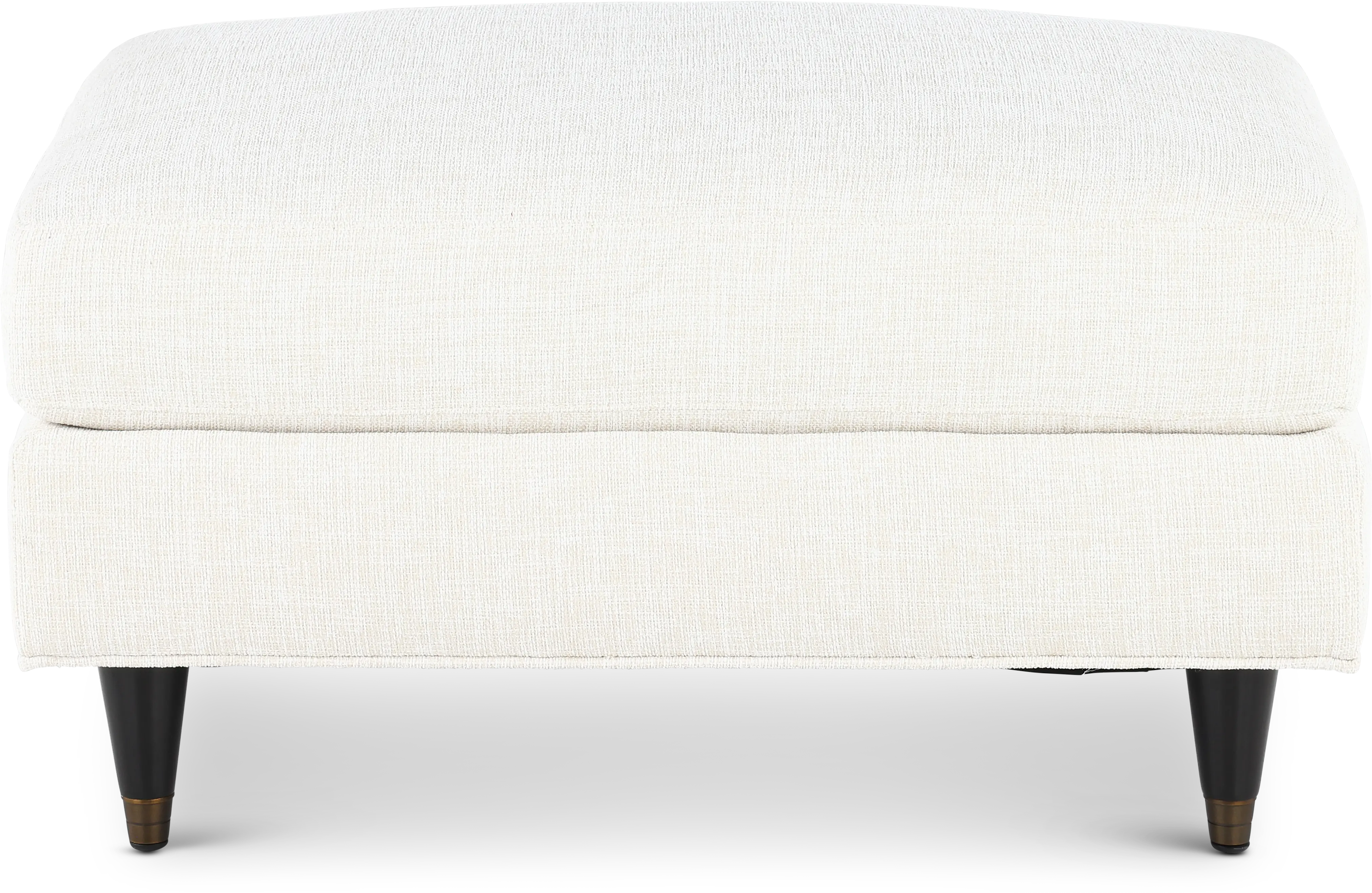 Pia Cotton White Ottoman-3