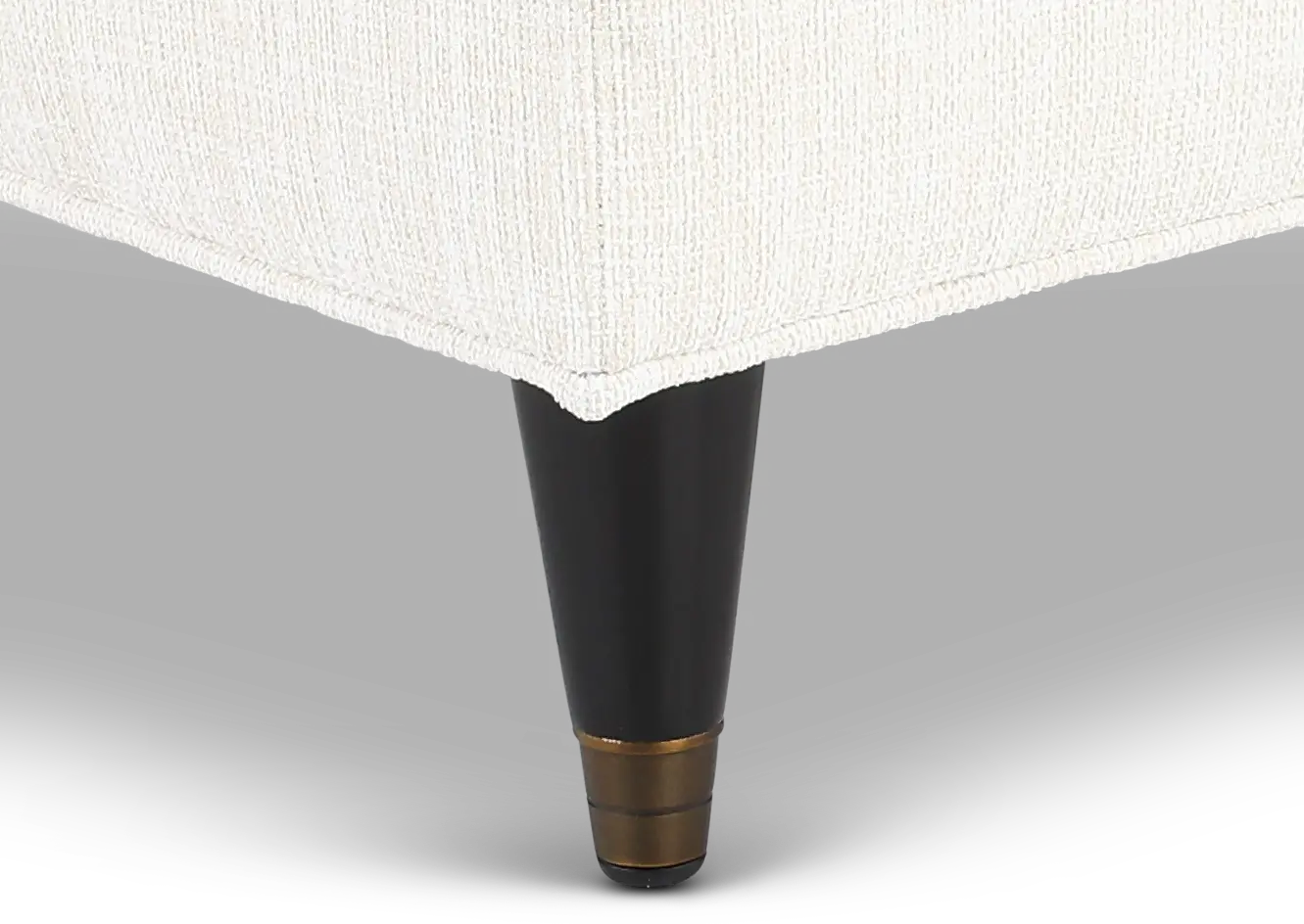 Pia Cotton White Ottoman-6