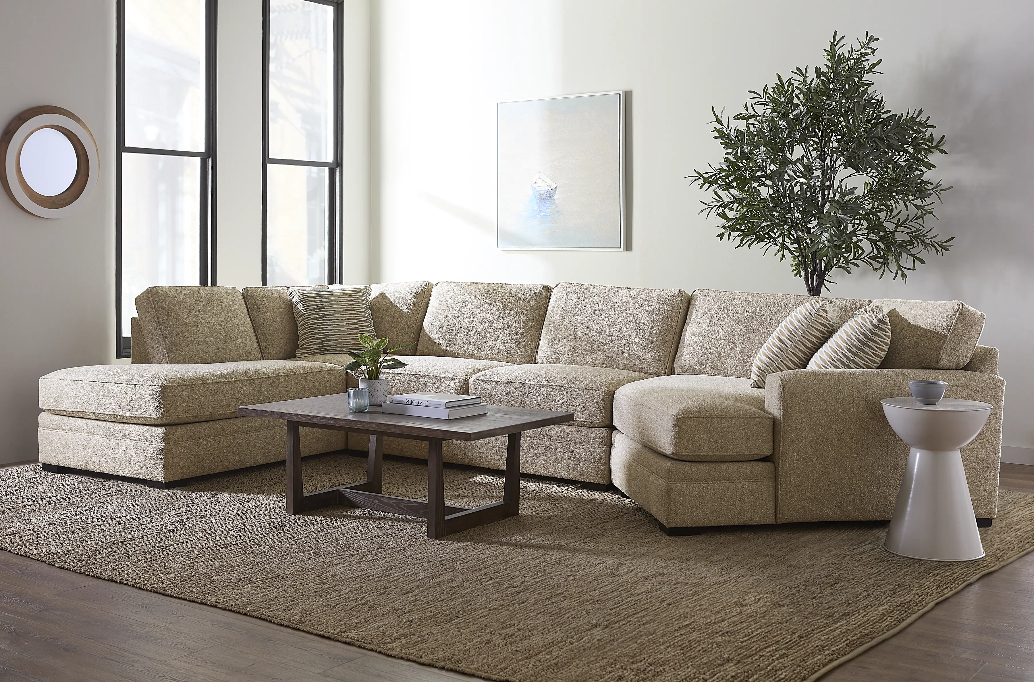 Artemis Beige 3 Piece Sectional-2