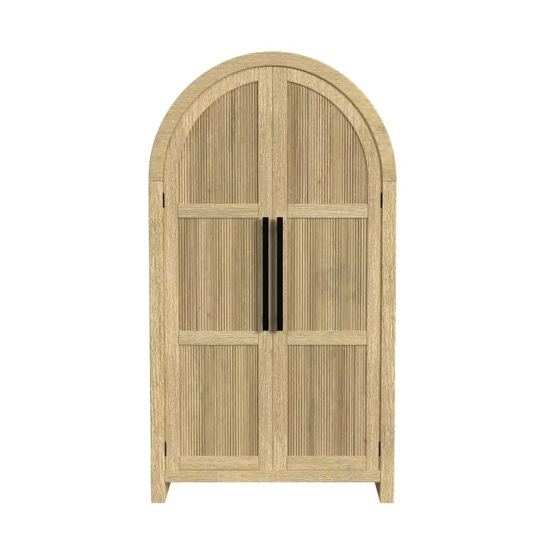 Ridgemont Natural Arched Cabinet