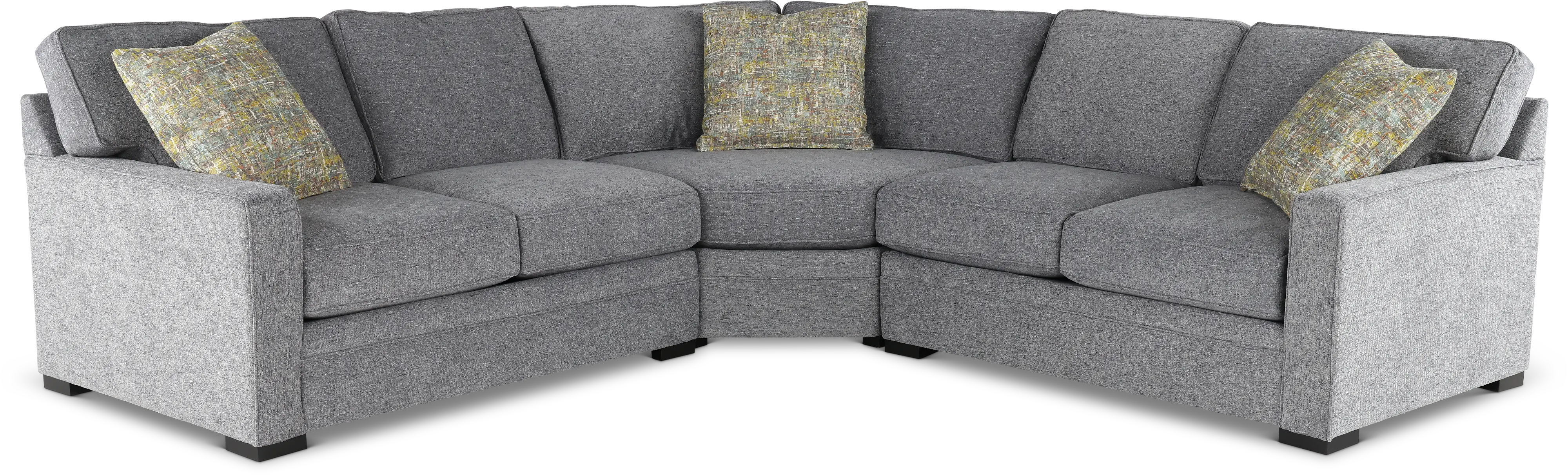 Juno Gray 3 Piece Sectional-1