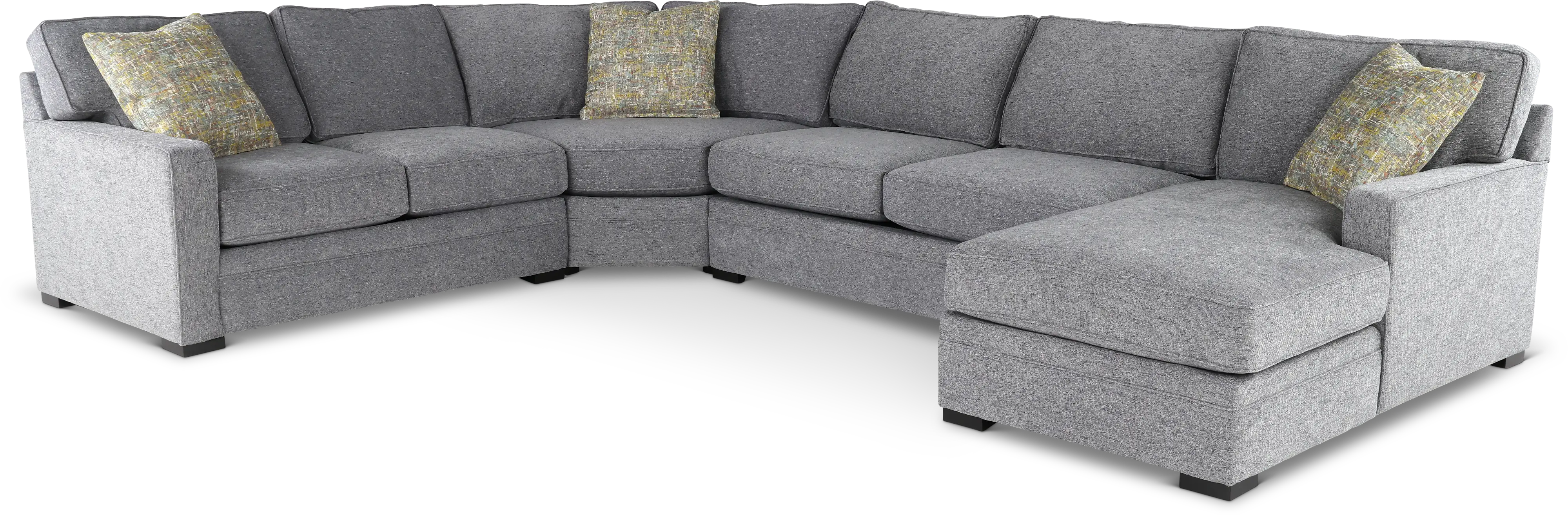 Juno Gray 4 Piece Sectional-1