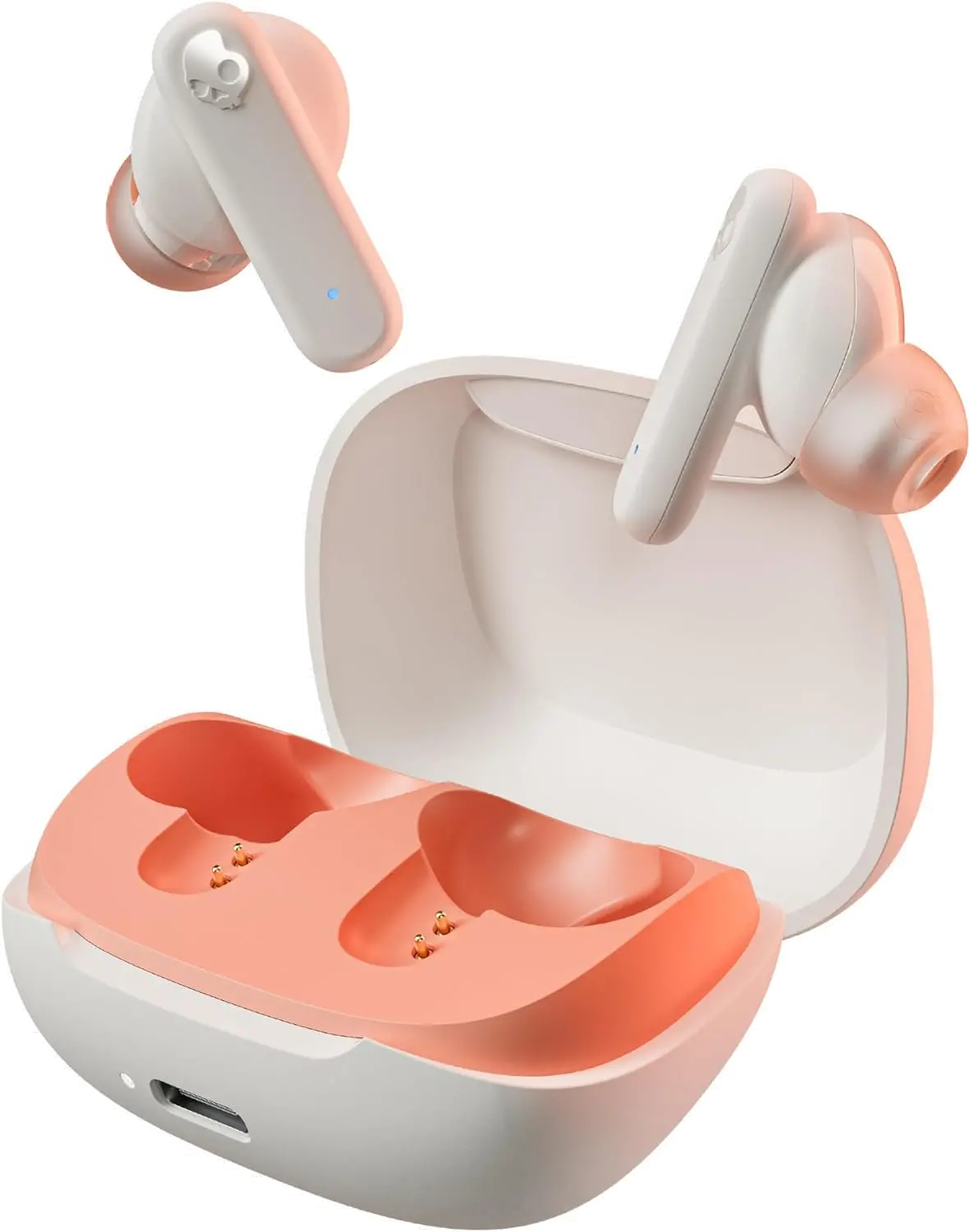 S2TAW-S951 Skullcandy Smokin Bud In-Ear Wireless Earbuds - Bone/Orange Glow-1