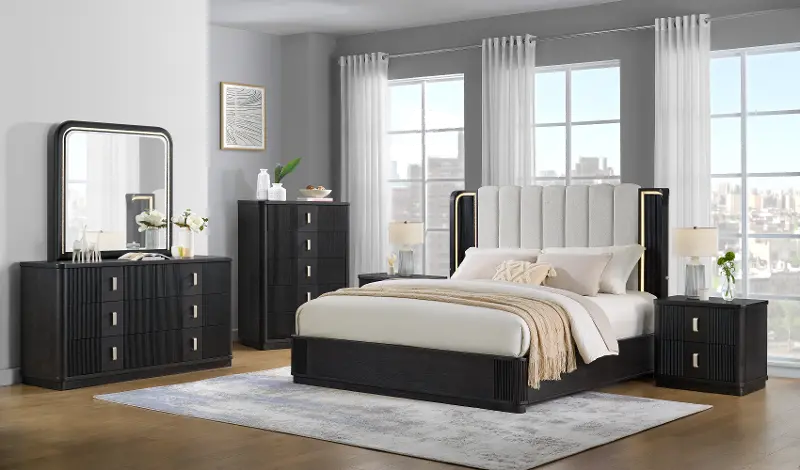 Treviso Espresso Brown King Platform Bed