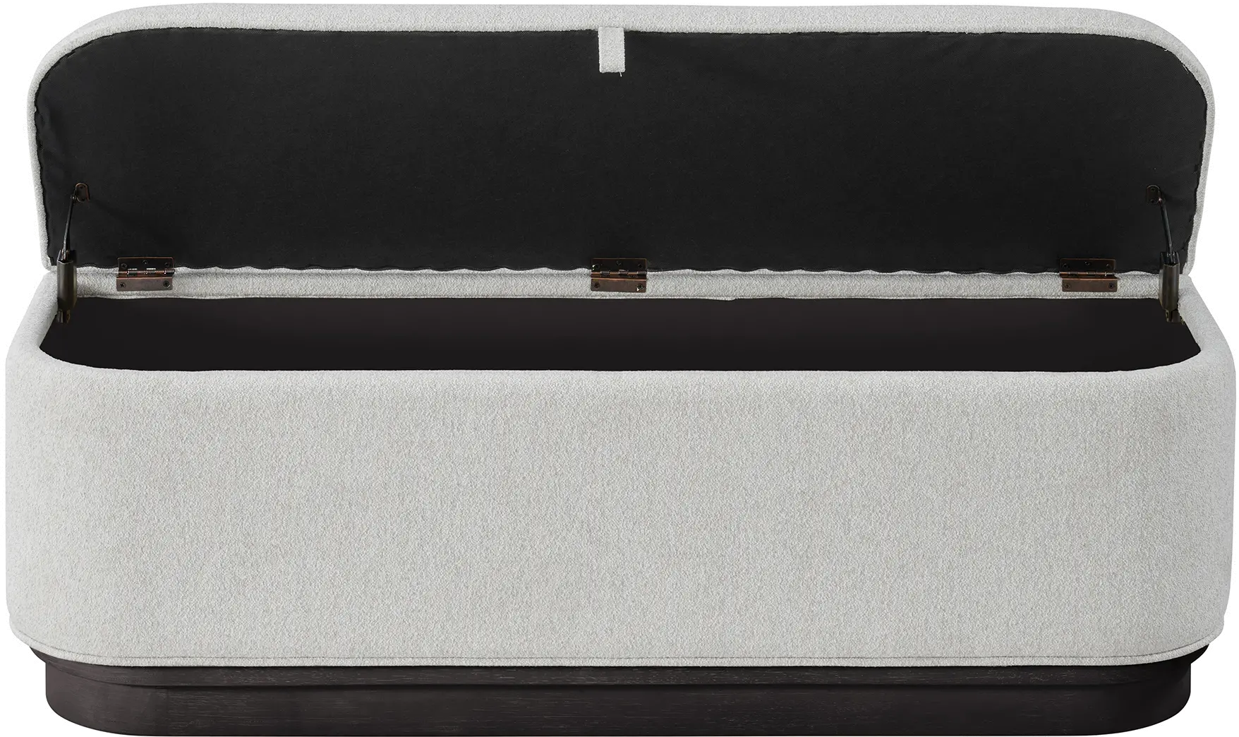 Treviso Espresso and Gray Upholstered Bedside Bench-2