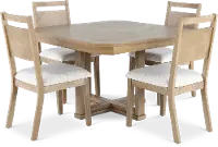 Denver Natural 5 Piece Dining Set