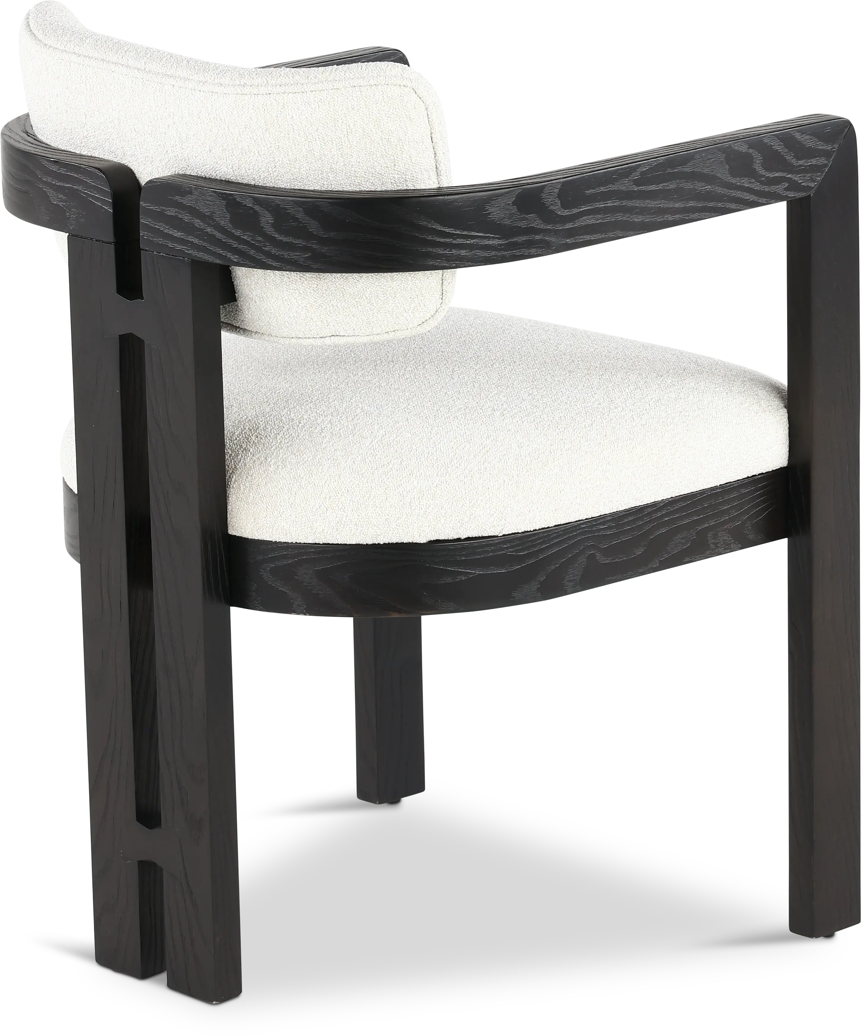 Treviso Espresso Brown and White Dining Armchair-7