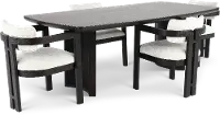 Treviso Espresso Brown 5 Piece Dining Set