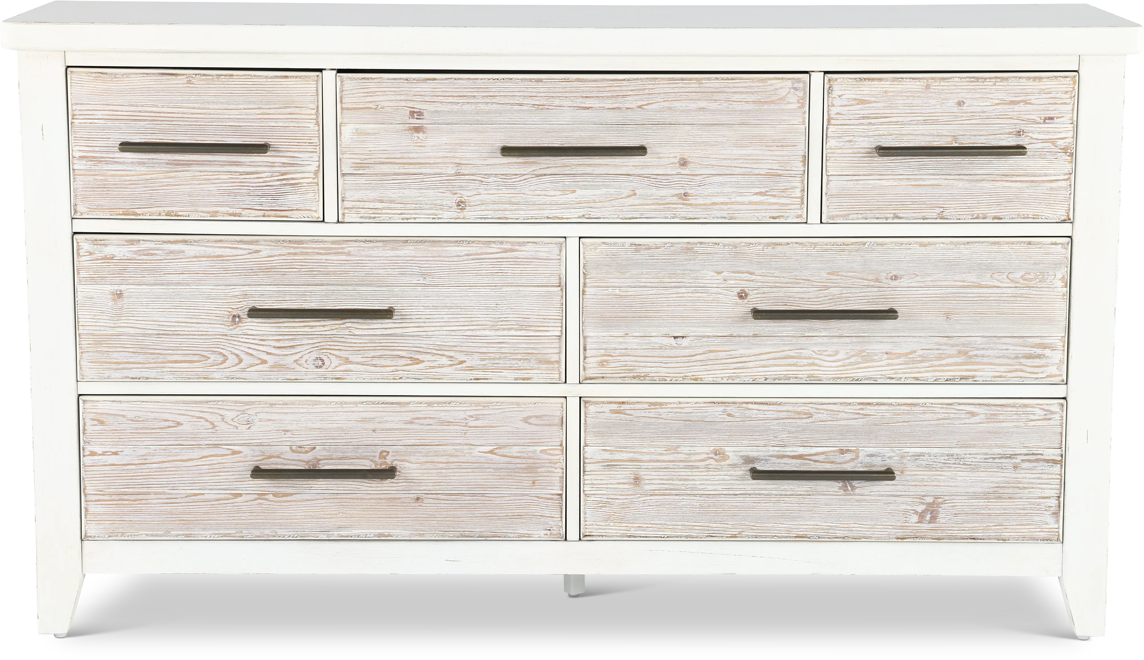 142-BR31 Backroads Weathered White Dresser-1