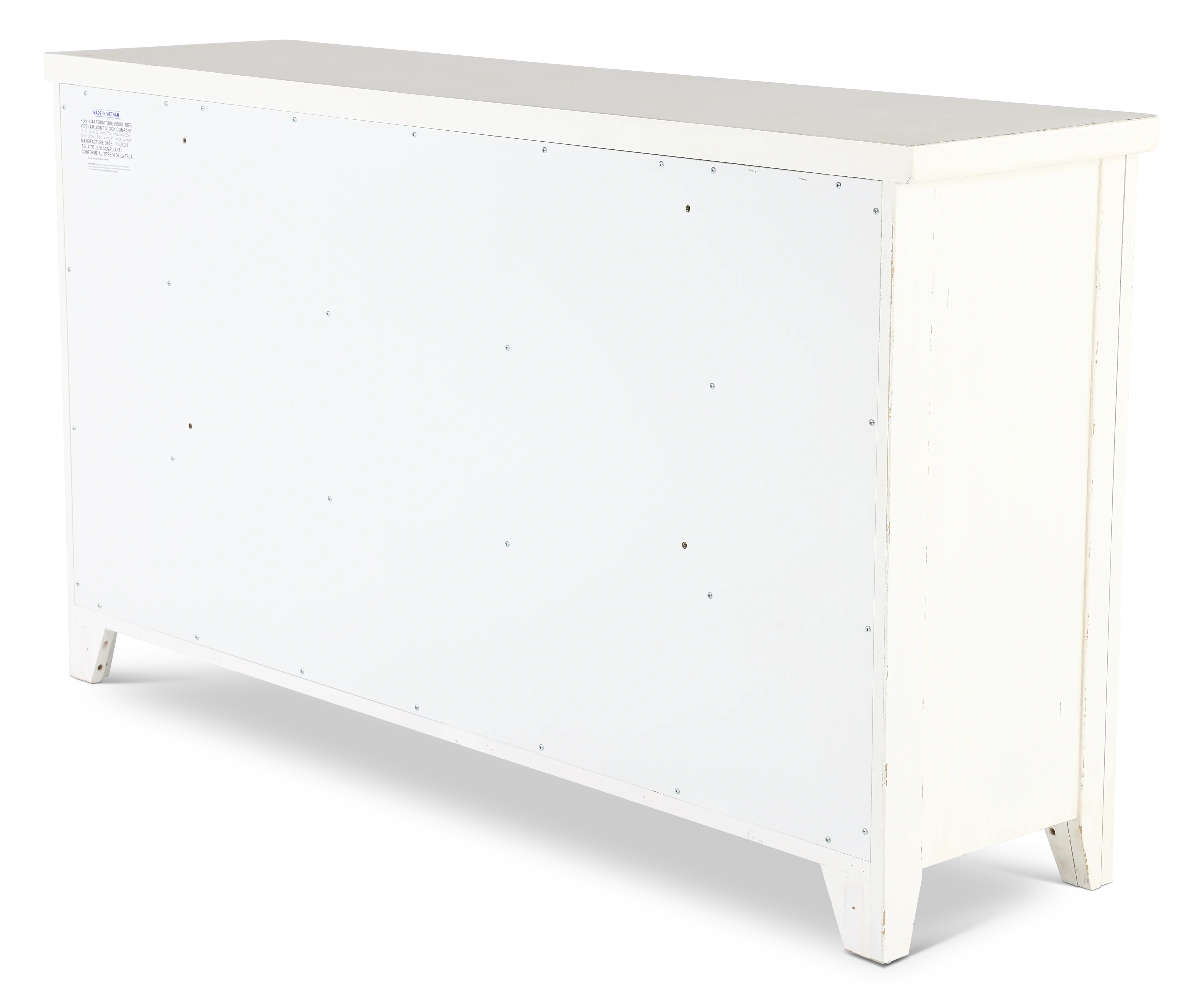 142-BR31 Backroads Weathered White Dresser-6