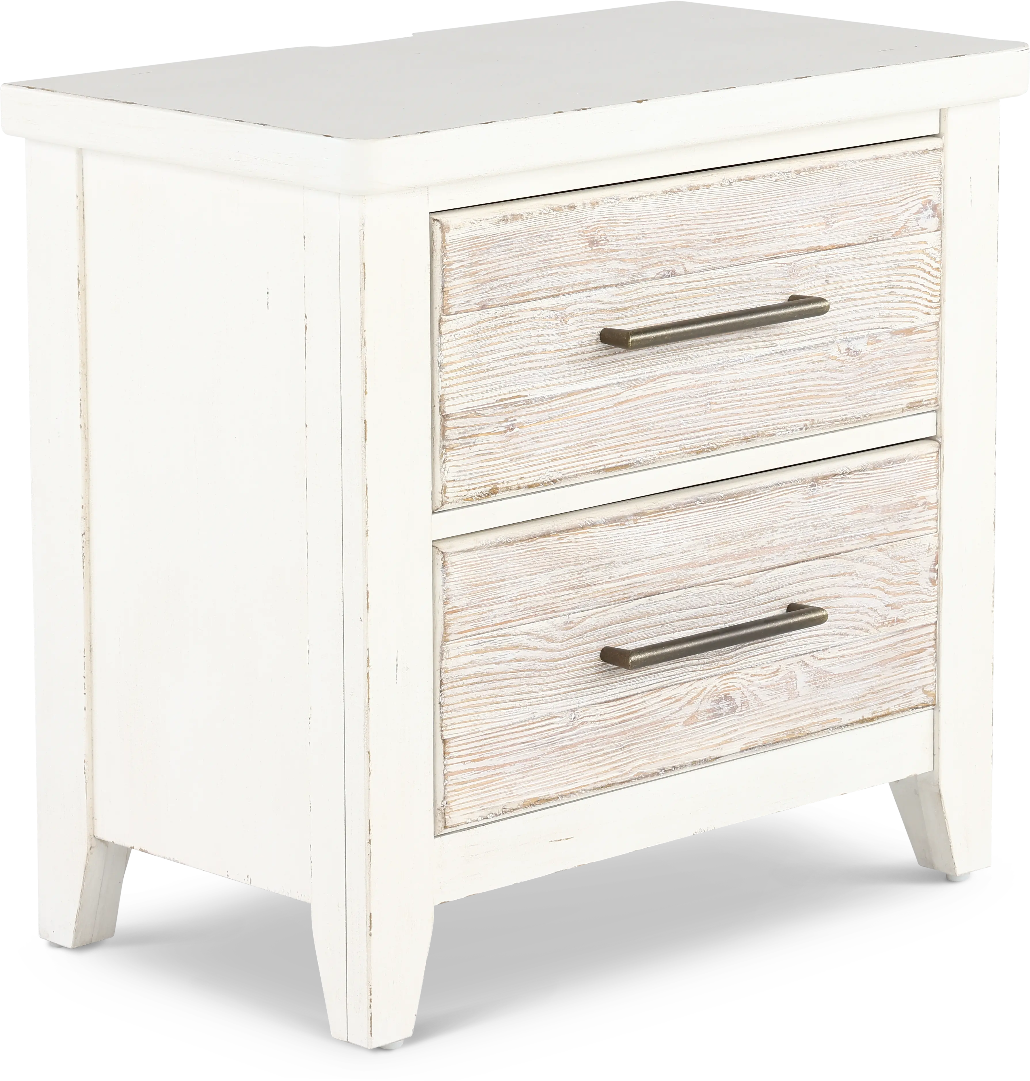 142-BR61 Backroads Weathered White Nightstand-4
