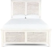 142-BED5/0 Backroads Weathered White Queen Bed