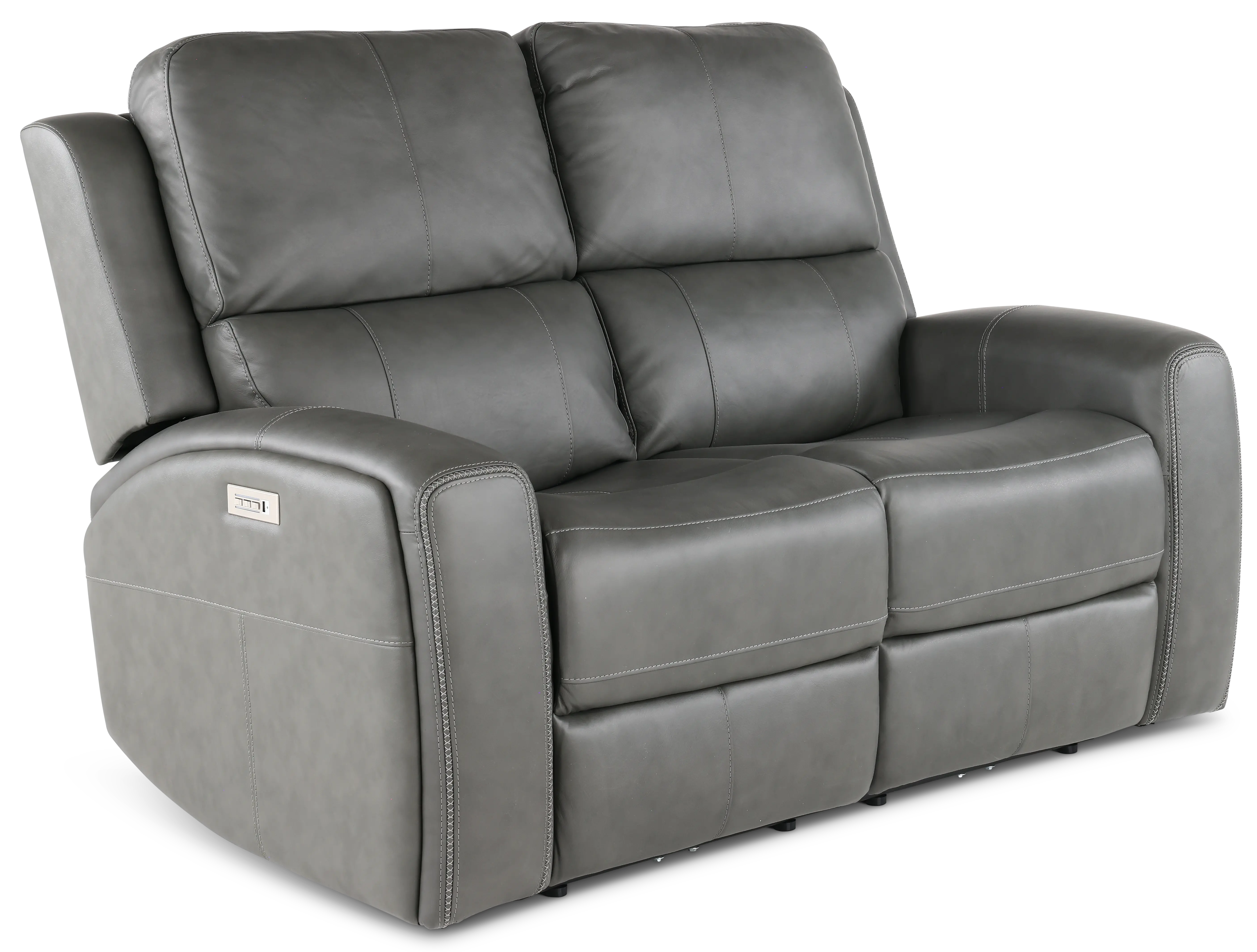 Linden Charcoal Power Reclining Loveseat-3