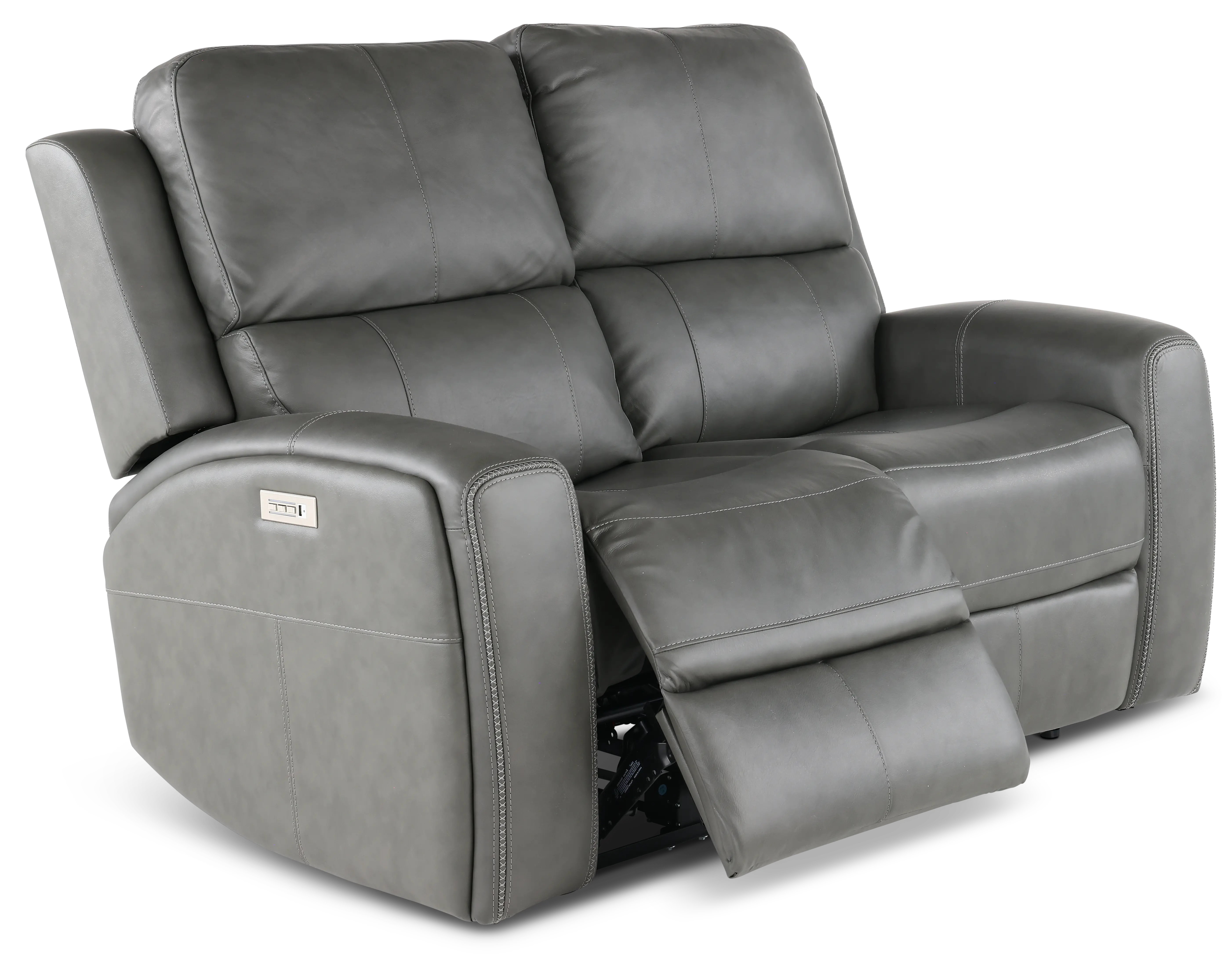 Linden Charcoal Power Reclining Loveseat-4