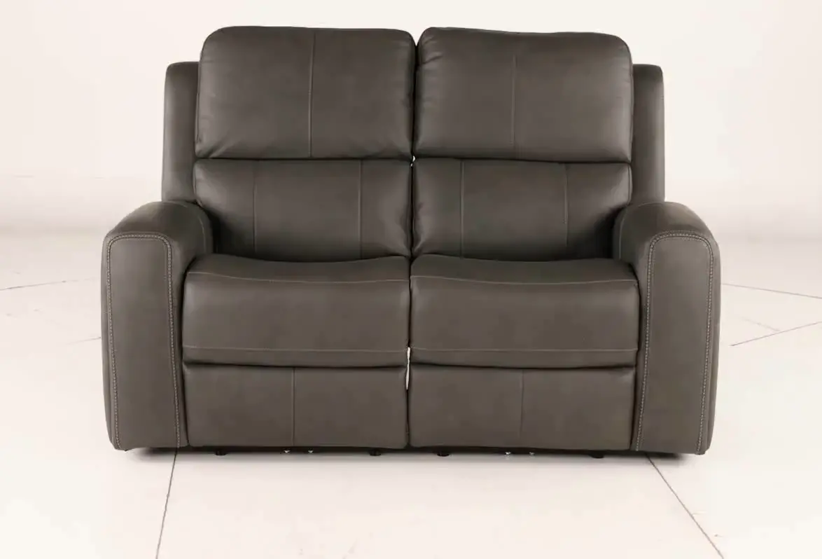 Linden Charcoal Power Reclining Loveseat-9
