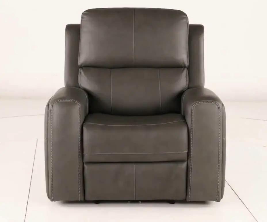 Linden Charcoal Power Recliner with Power Headrest-10