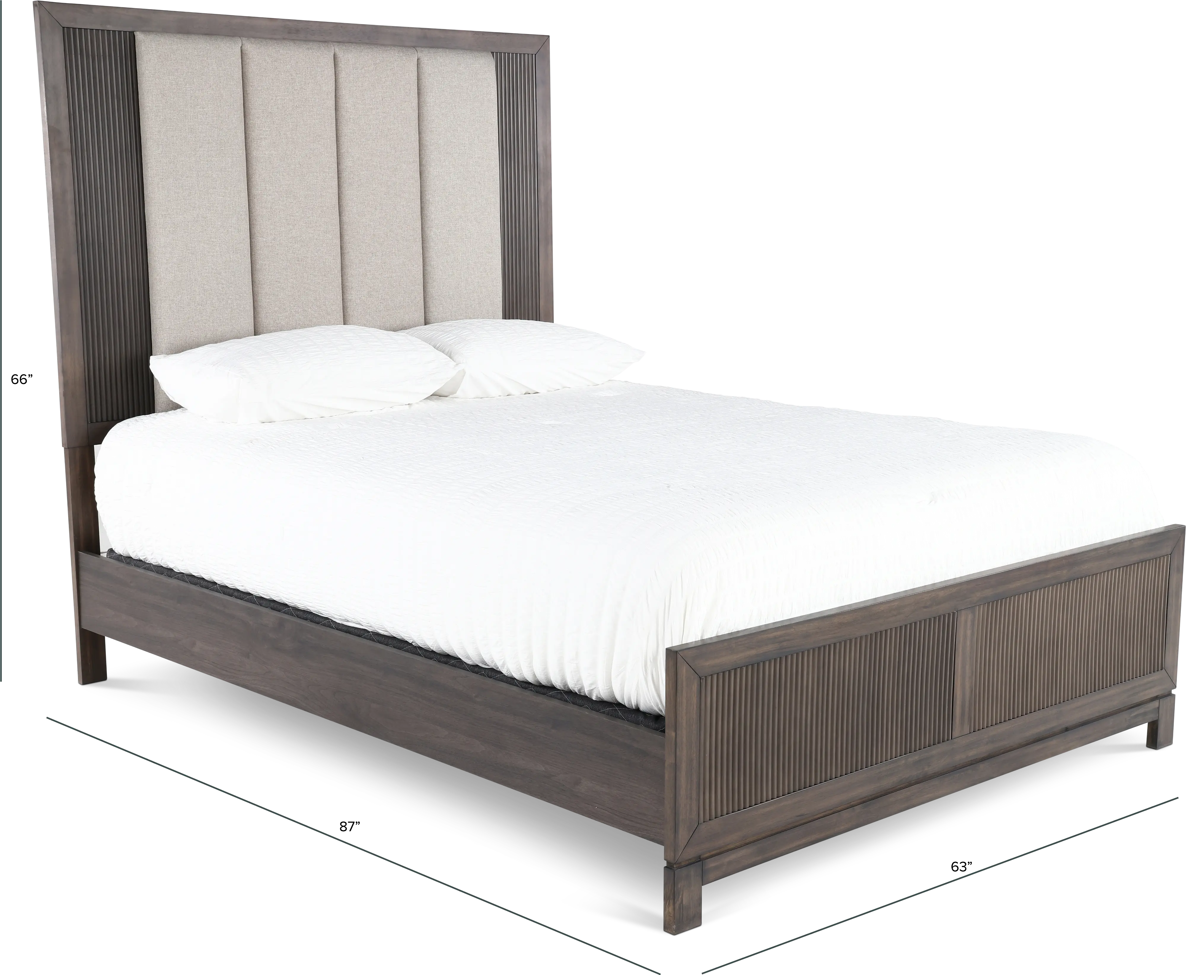 313-BED5/0 Modern Edge Queen Bed-3