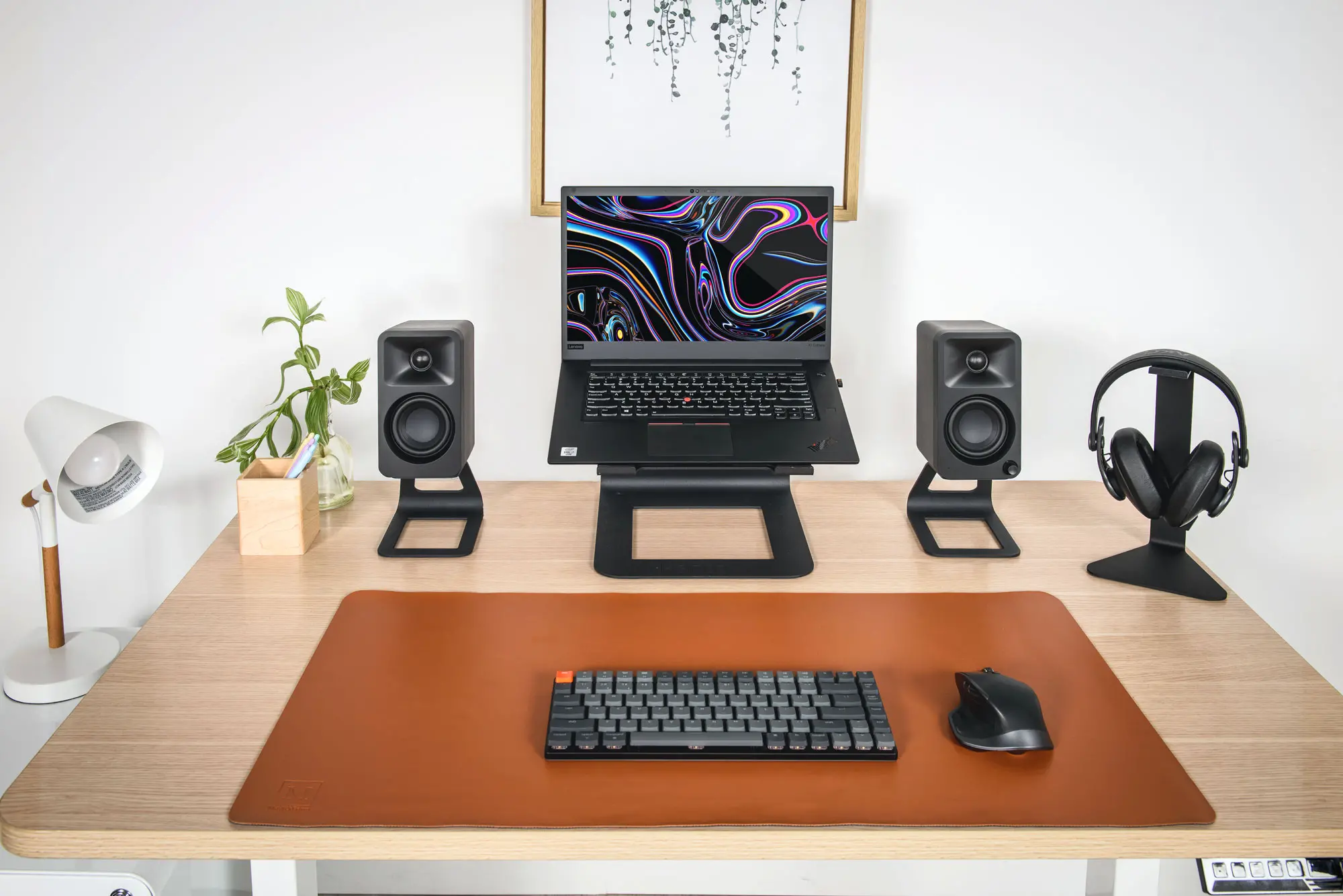 Kanto SE2 Elevated Desktop Speaker Stands for Small Speakers - Black, Pair-2
